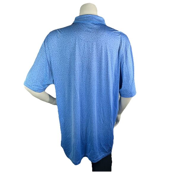 Peter Millar Summer Comfort Golf Polo Mens XL Blue Performance Shirt - Picture 5 of 10